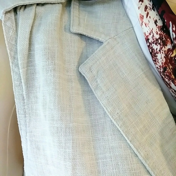 SALE! NEW J.Jill Sz MP Beige Linen Vest - Picture 3 of 8